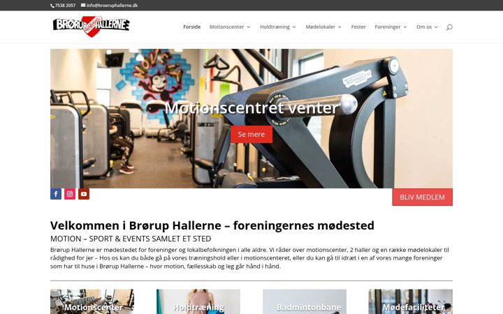 Screenshot of broeruphallerne.dk