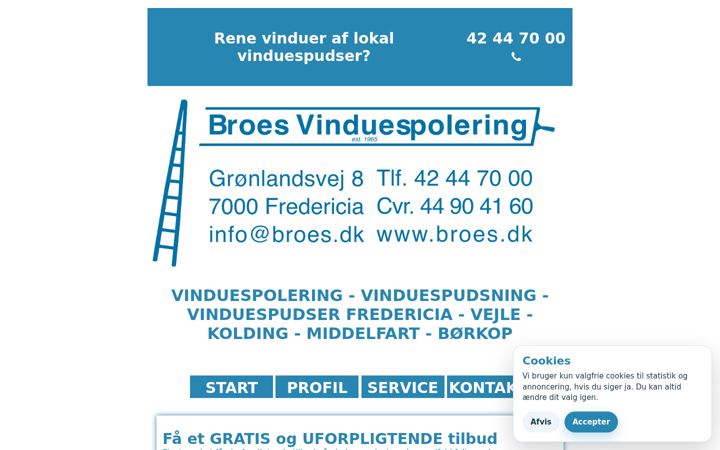 Screenshot of broes.dk