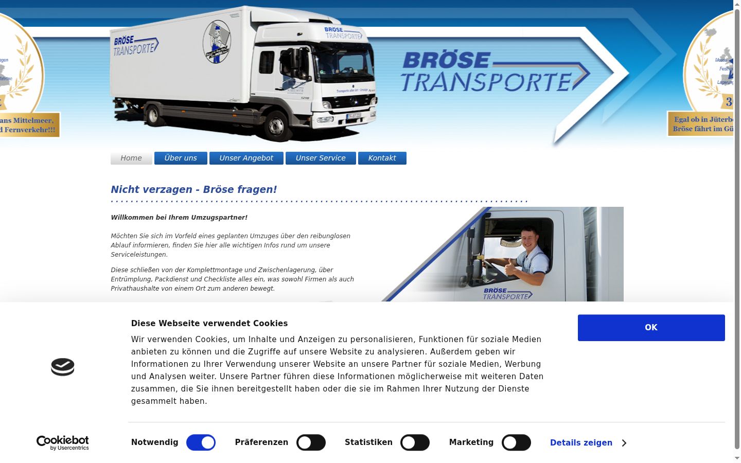 Screenshot tal-banner tal-kunsens muri qabel kwalunkwe interazzjoni