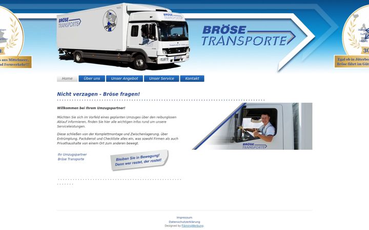 Screenshot of broese-transporte.de