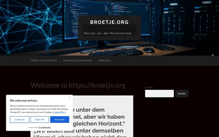 Screenshot of broetje.org