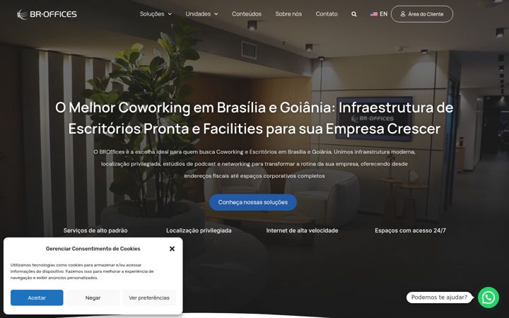 Captură de ecran a broffices.com.br