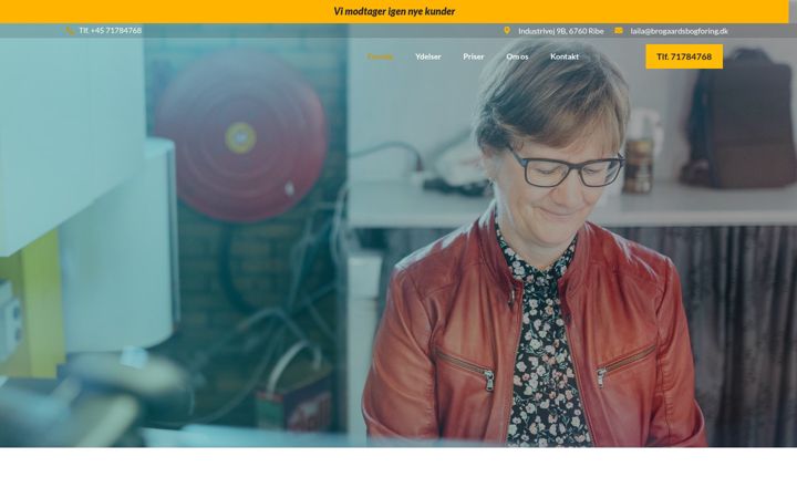 Screenshot of brogaardsbogforing.dk