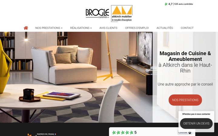 Screenshot of brogle-altkirch-mobilier.fr