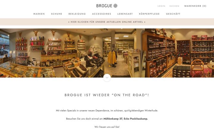 Screenshot of brogue-store.com