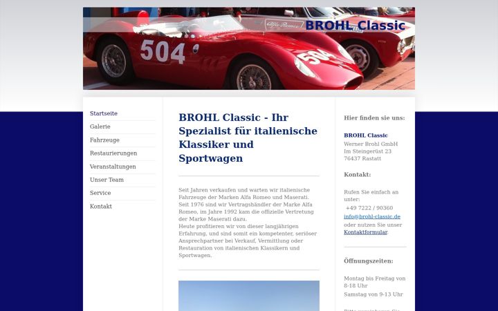 Screenshot of brohl-classic.de