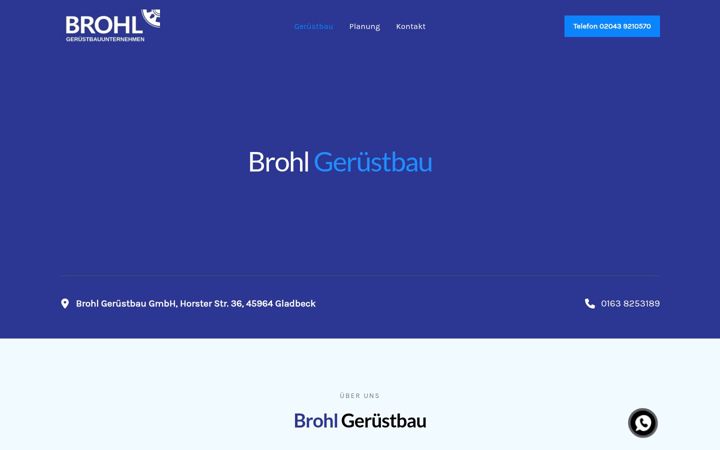 Screenshot of brohl-geruestbau.de