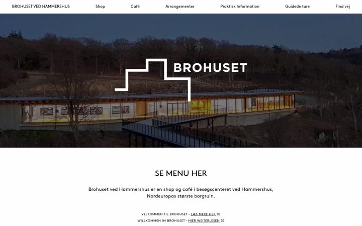 Screenshot of brohusethammershus.dk
