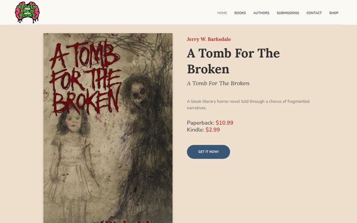 Screenshot of brokenbrainbooks.com
