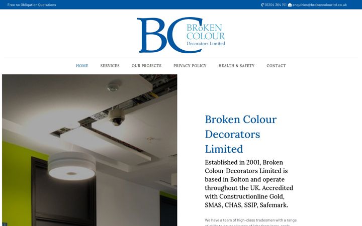 Screenshot of brokencolourltd.co.uk