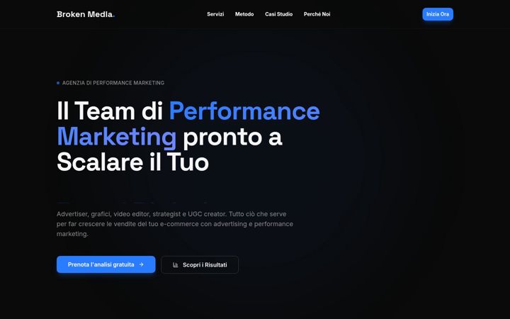 Screenshot of brokenmediaagency.com