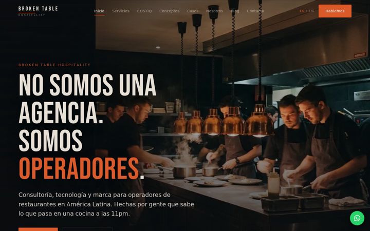 Screenshot of brokentablehospitality.com