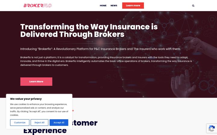 Snímek obrazovky brokerflo.ai