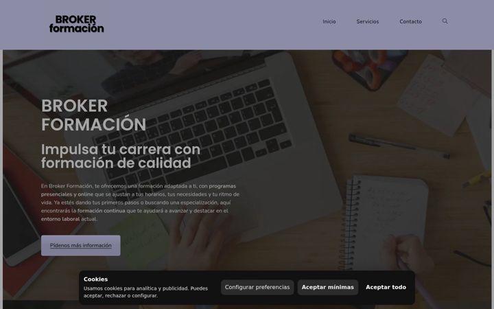 Screenshot of brokerformacion.es