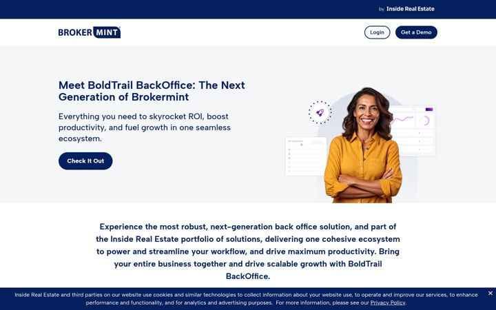 Screenshot of brokermint.com