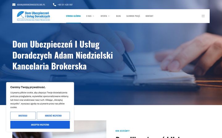 Capture d'écran de brokerniedzielski.pl