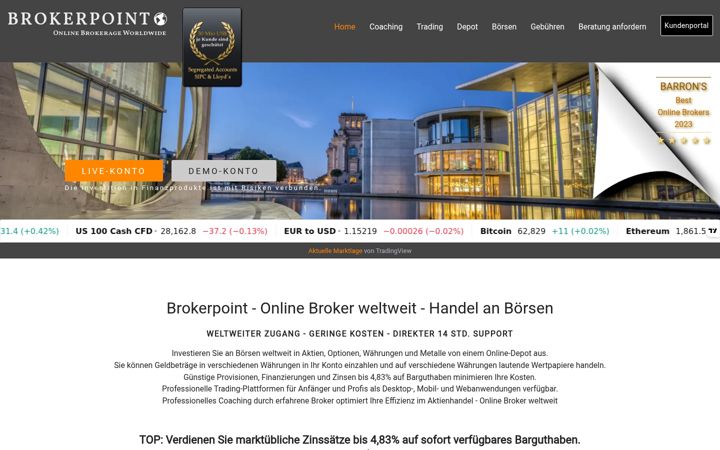 Screenshot of brokerpoint.de