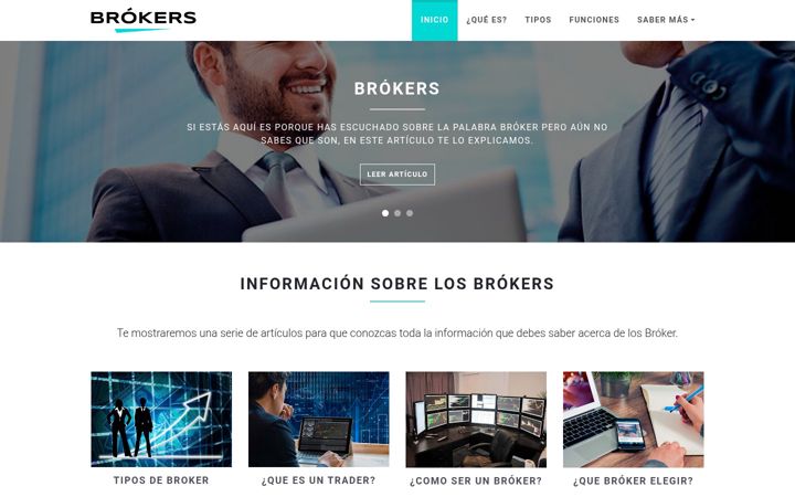 Screenshot of brokers.com.es