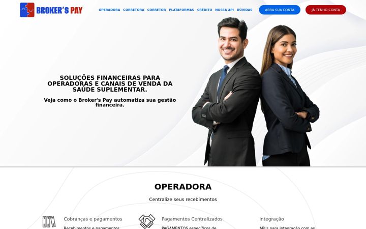Screenshot of brokerspay.com.br