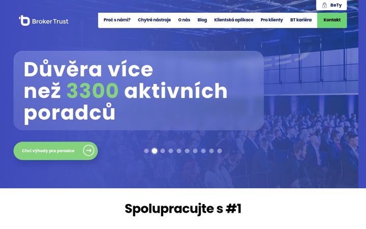 Képernyőkép: brokertrust.cz