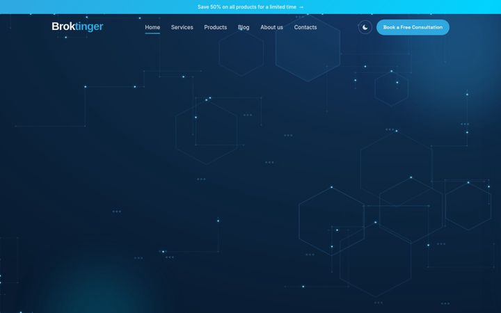 Screenshot of broktinger.com