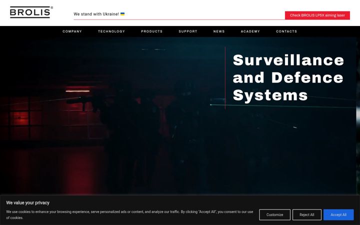 Screenshot of brolis-defence.com