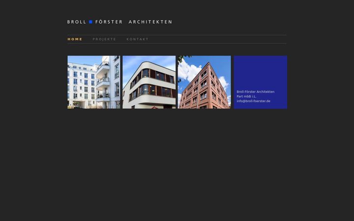 Screenshot of broll-foerster-architekten.de
