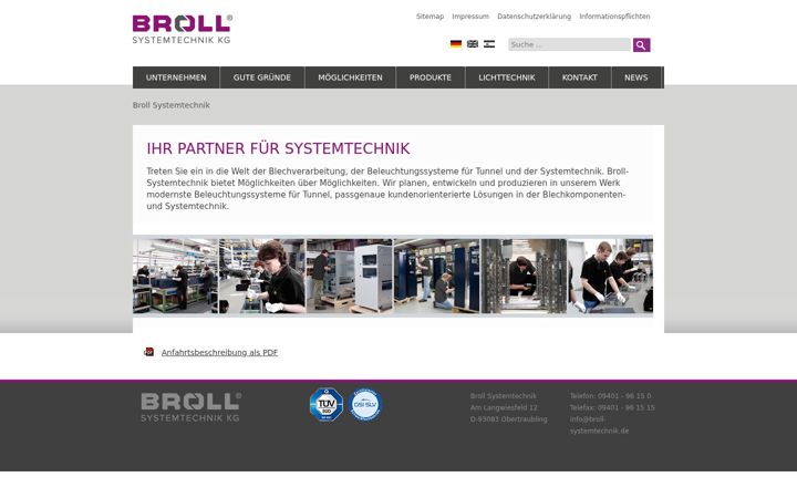 Screenshot of broll-systemtechnik.com