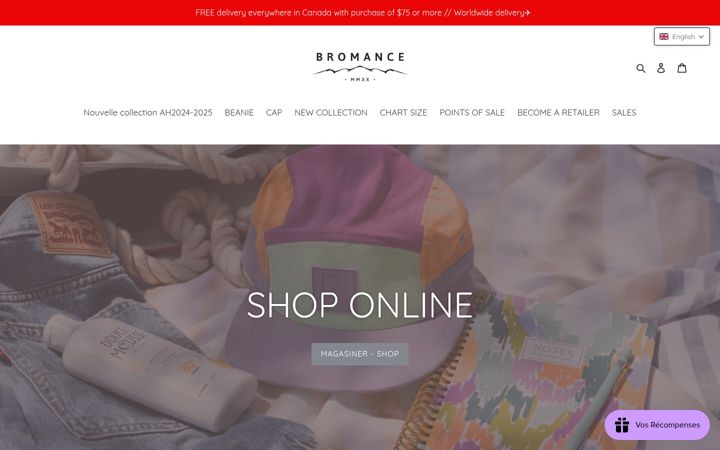 Screenshot of bromancecanada.com