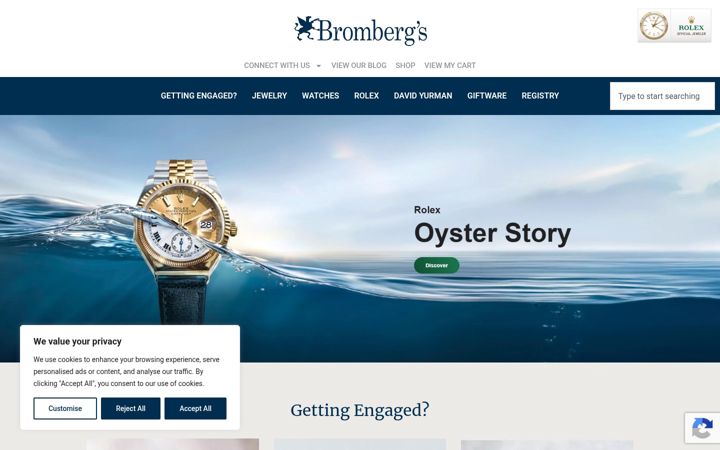 Screenshot of brombergs.com