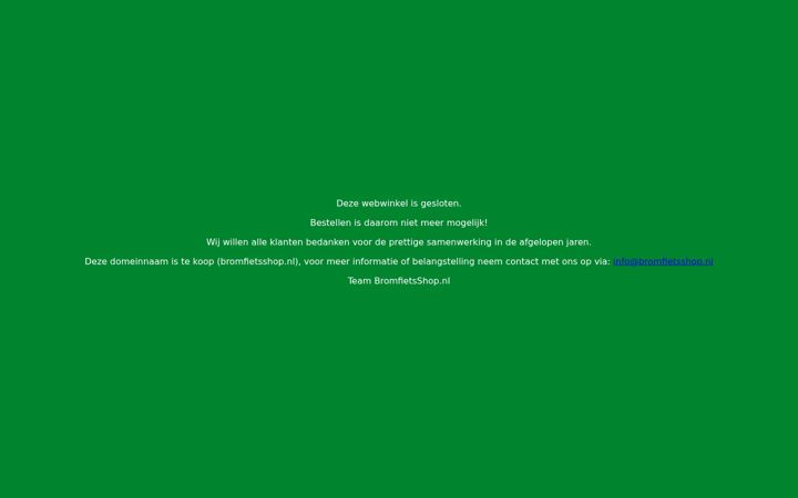 Screenshot of bromfietsshop.nl