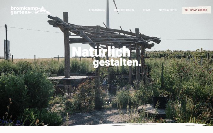 Screenshot of bromkamp-garten.de