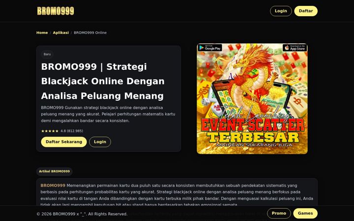 Screenshot of bromo999.net