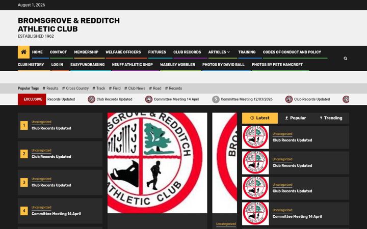 Screenshot of bromsgroveandredditchac.org.uk