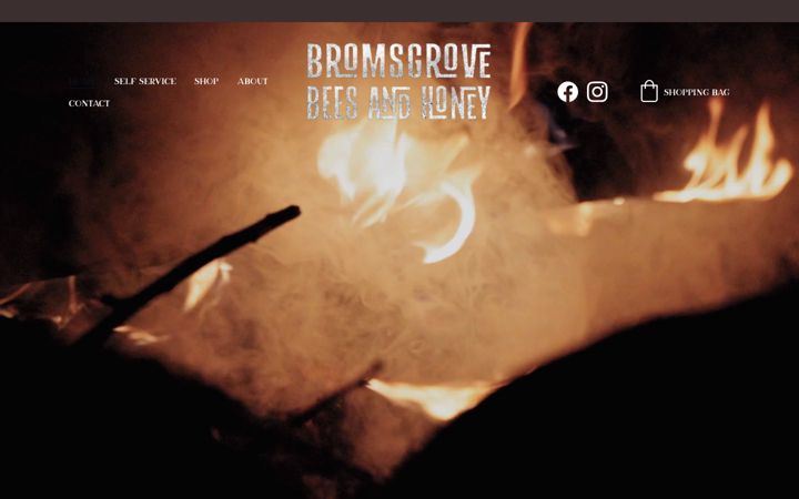 Screenshot of bromsgrovebeesandhoney.co.uk