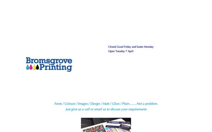 Screenshot of bromsgroveprinting.co.uk