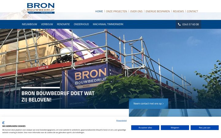 Skærmbillede af bronbouw.nl