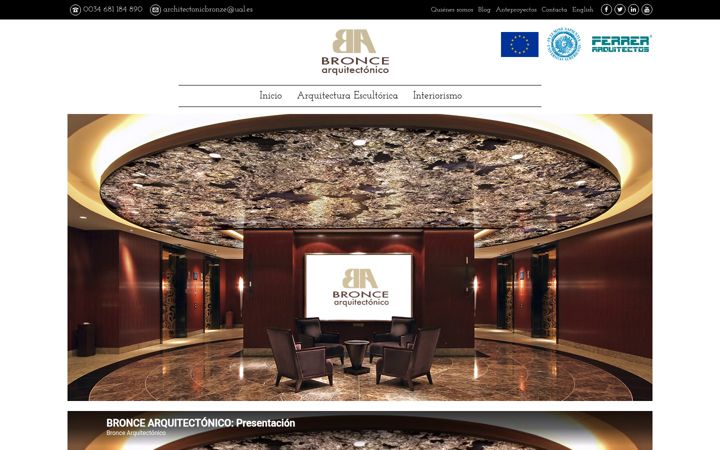 Screenshot of broncearquitectonico.es