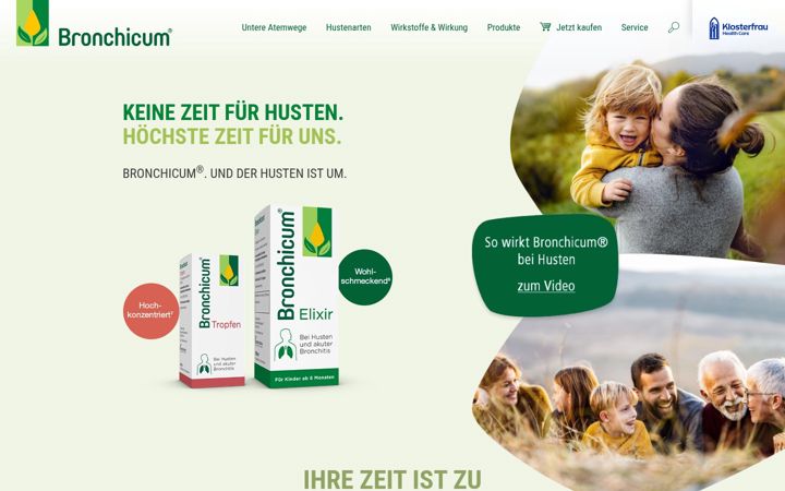 Screenshot of bronchicum.de