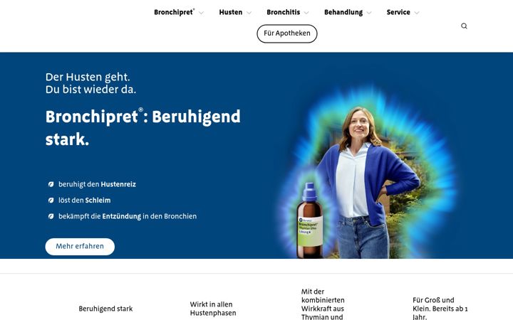 Screenshot of bronchipret.at