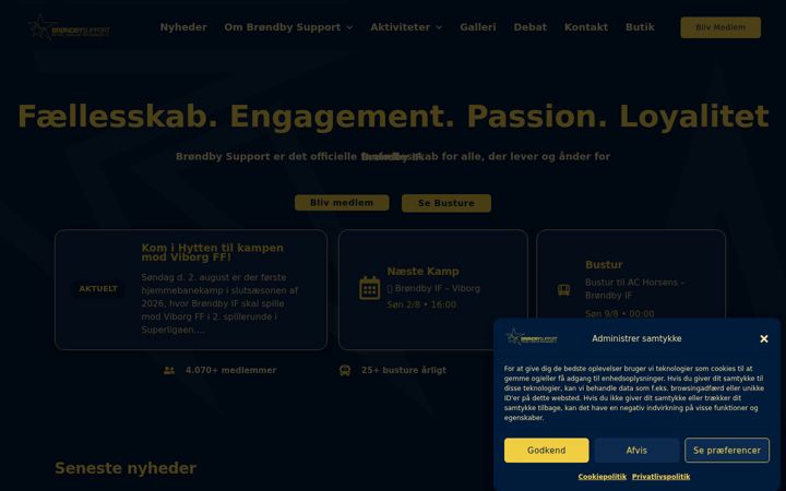 Screenshot of brondbysupport.dk