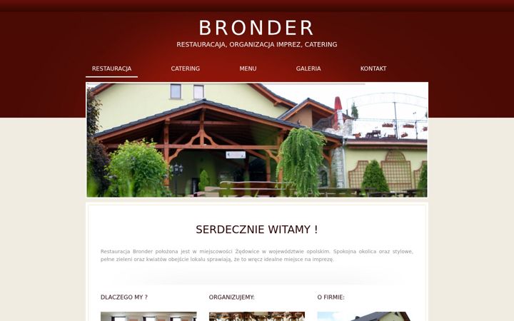 Capture d'écran de bronder.com.pl