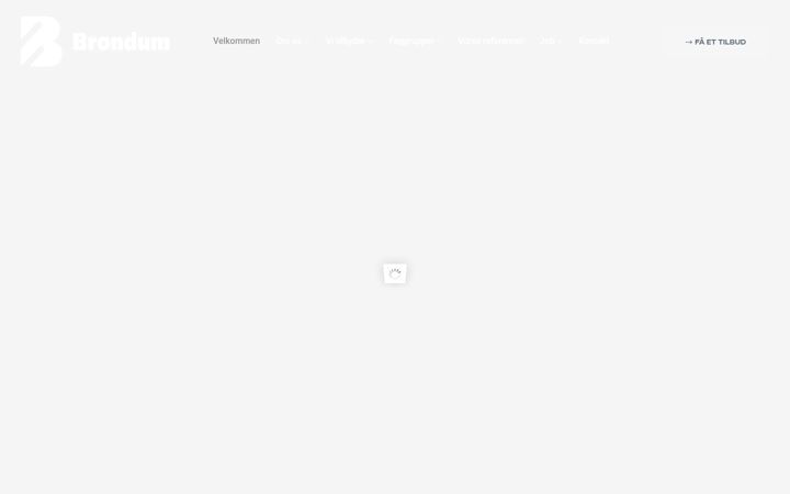Screenshot of brondum.dk