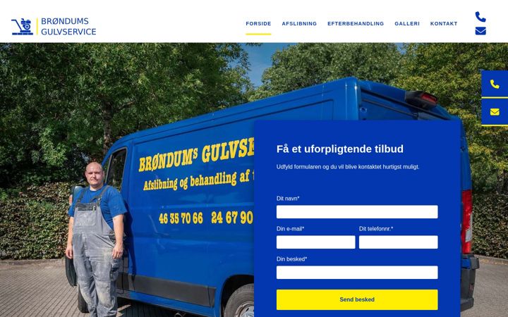 Screenshot of brondumsgulvservice.dk