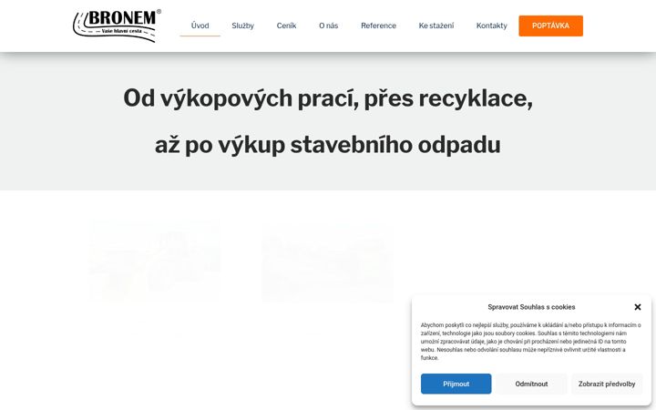 Zrzut ekranu bronem.cz