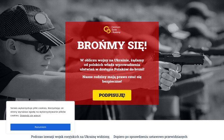 Screenshot of bronmysie.pl