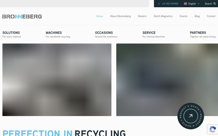 Screenshot of bronneberg-recycling.co.uk