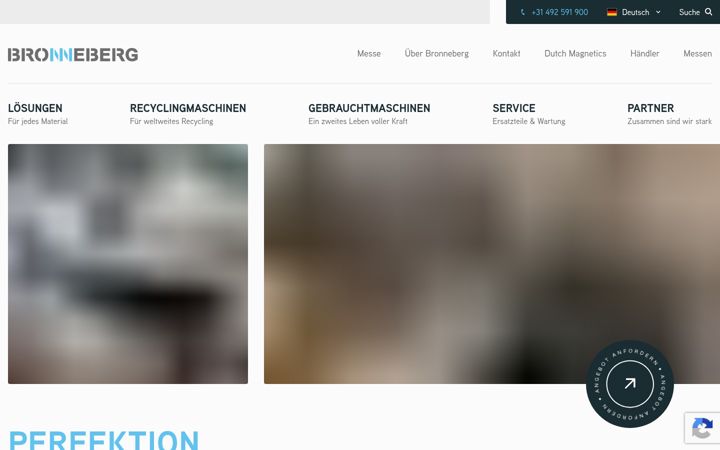 Screenshot of bronneberg.de