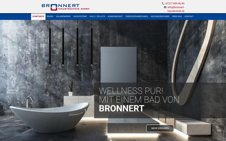 Screenshot of bronnert-haustechnik.de