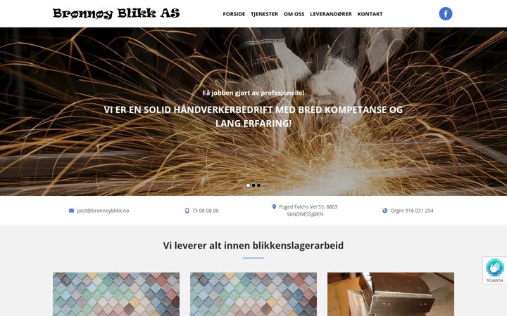 Screenshot of bronnoyblikk.no